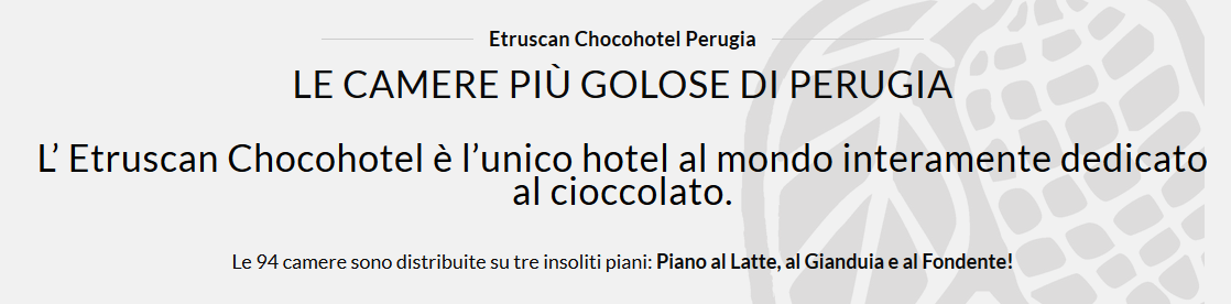 usp unico hotel al mondo dedicato al cioccolato